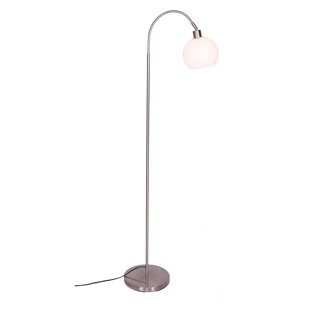 Metalen vloerlamp met kunststof kap