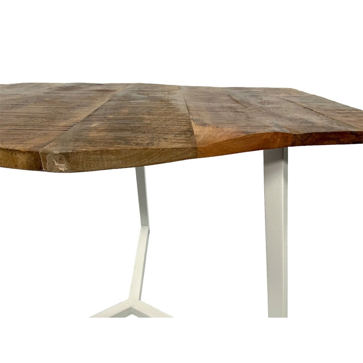 Salontafel set 2-delig woonkamertafel bijzettafel Paris metalen frame zwart wit of antiek zilver