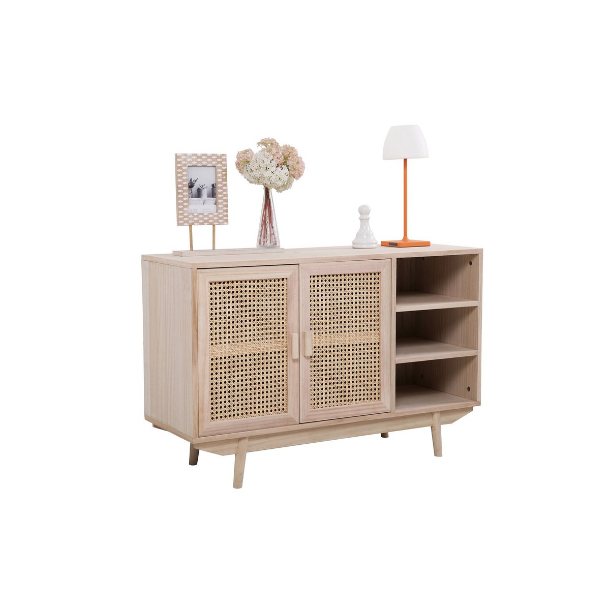 Dressoir 100x36 cm rotan geweven