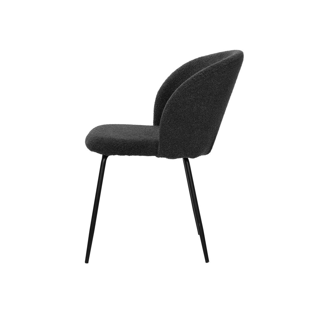 Set van 2 stoelen met structuurstoffen bekleding