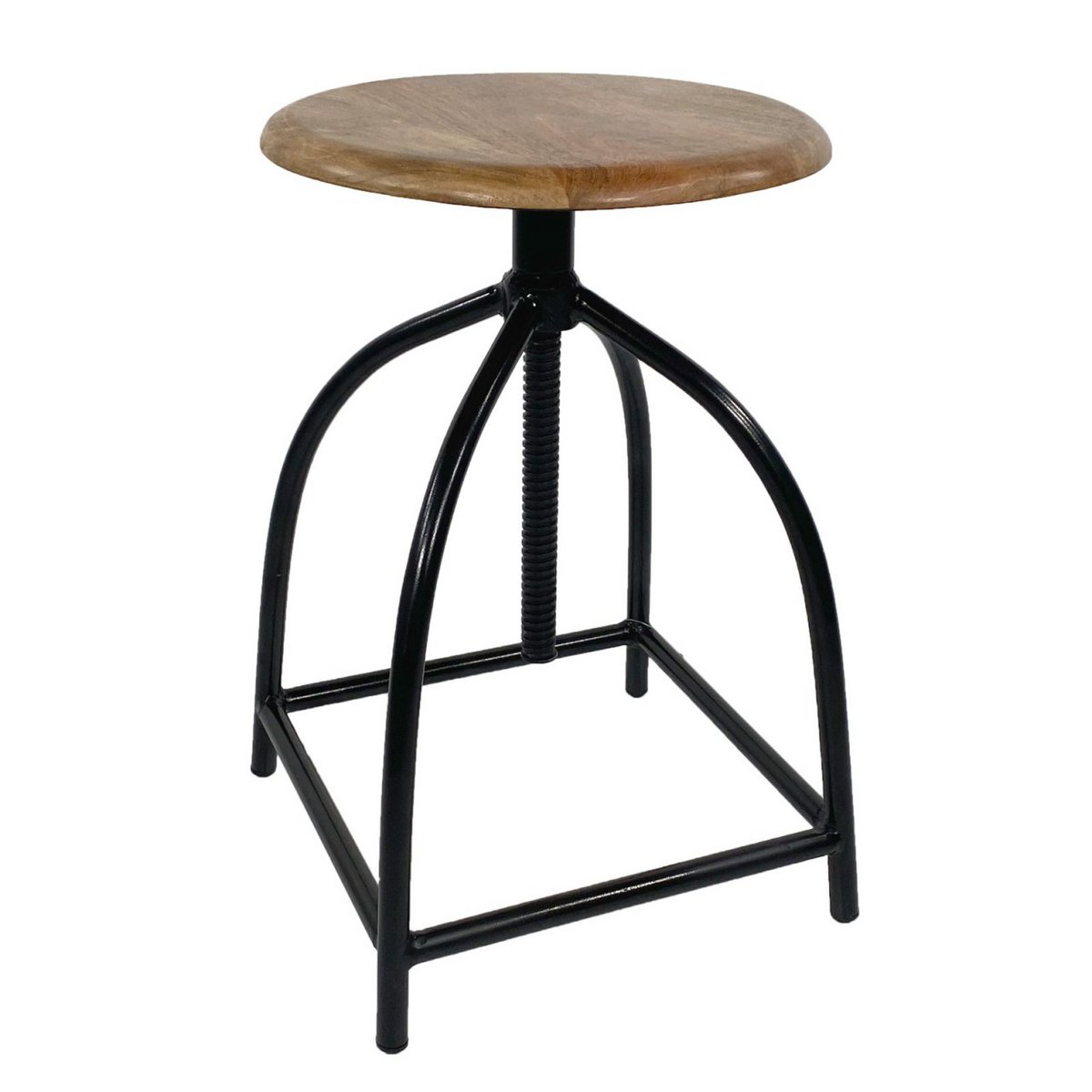 Draaikruk set van 2 stuks barkruk kruk draaistoel in hoogte verstelbaar Liverpool houten metalen frame