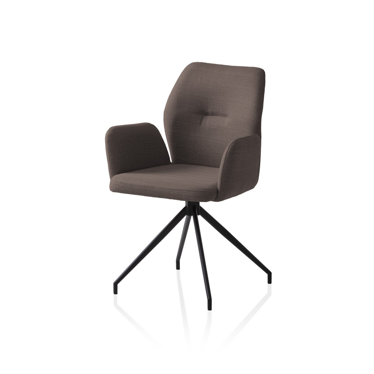 Fauteuil met 180° draaifunctie bruin
