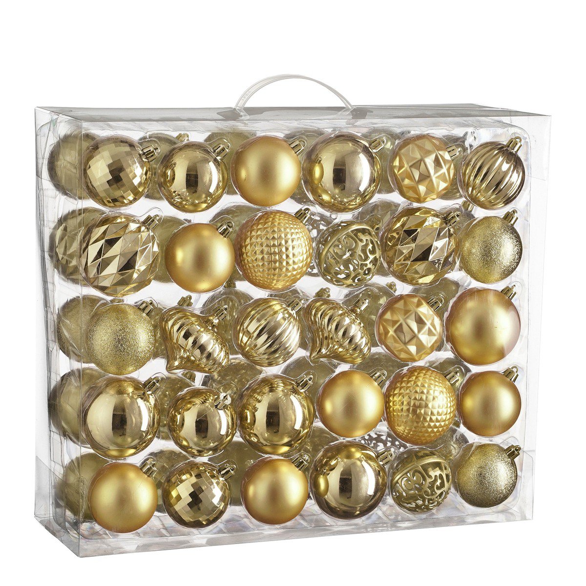 Kerstballen set Unbreakable baubles Goud