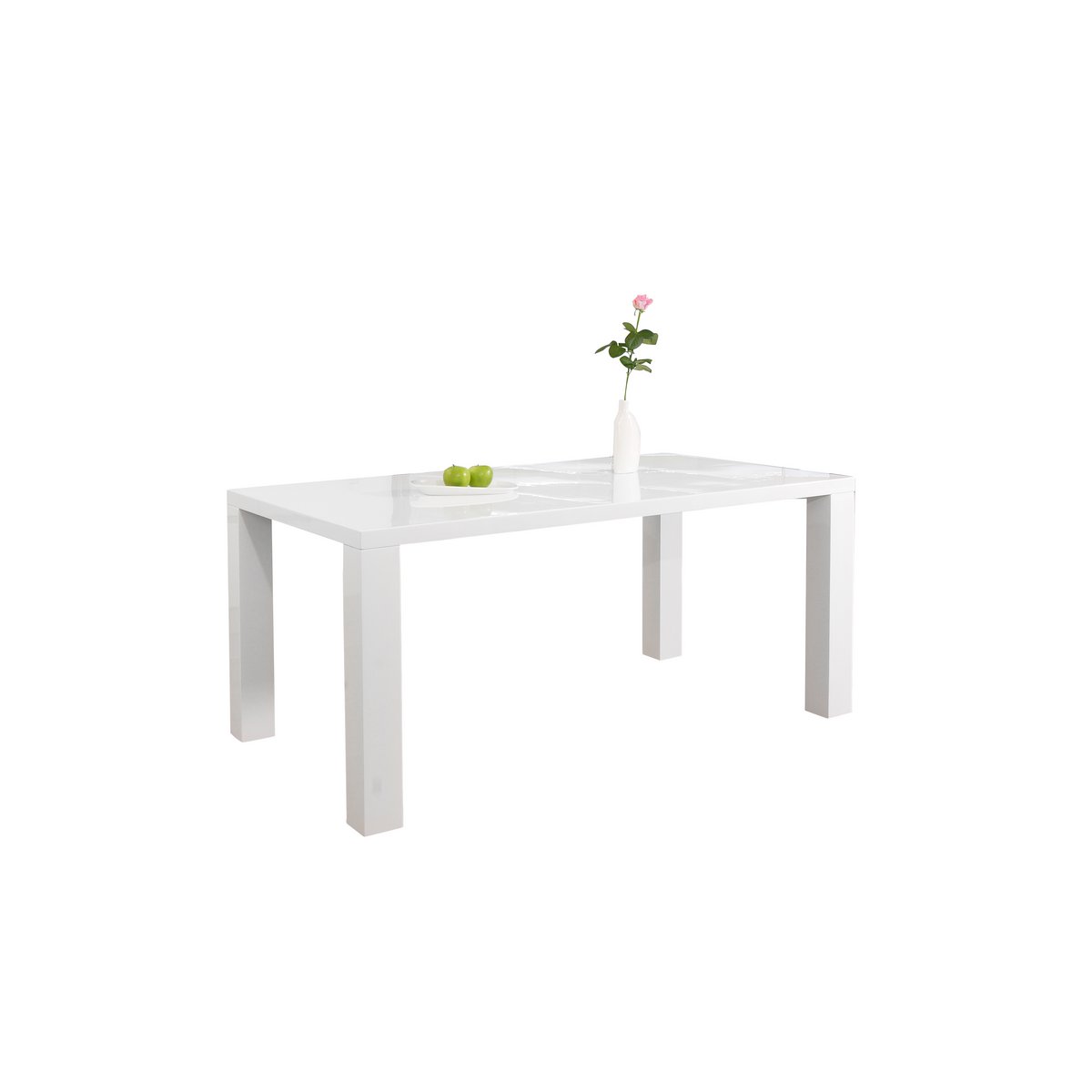 Eettafel 140x90x76 cm wit