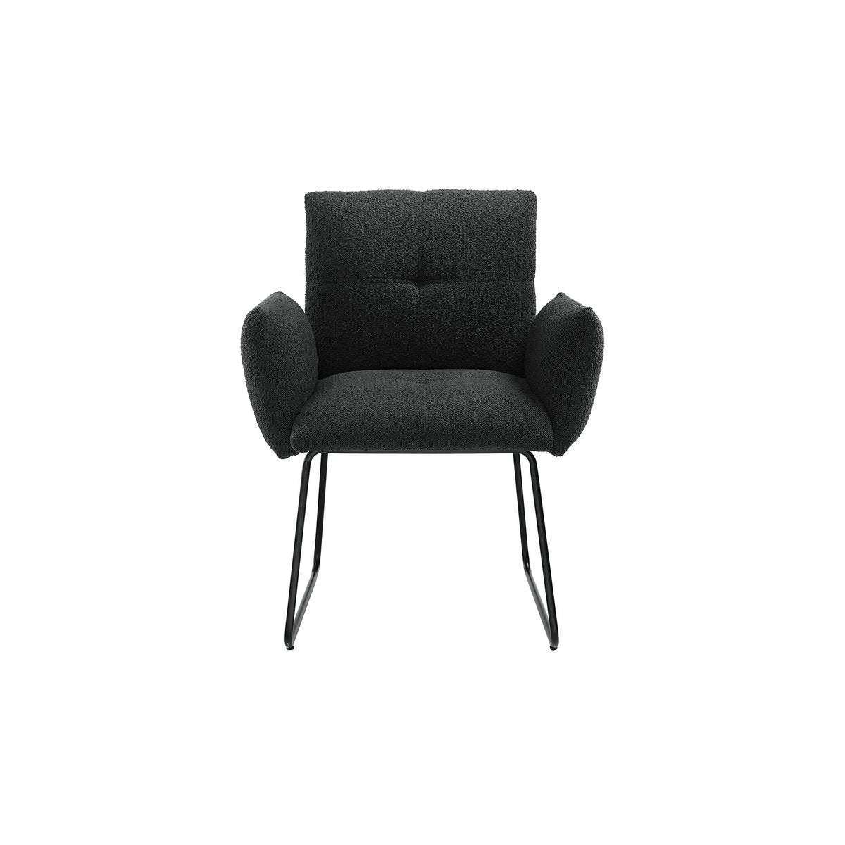 Fauteuil Bouclé stof antraciet
