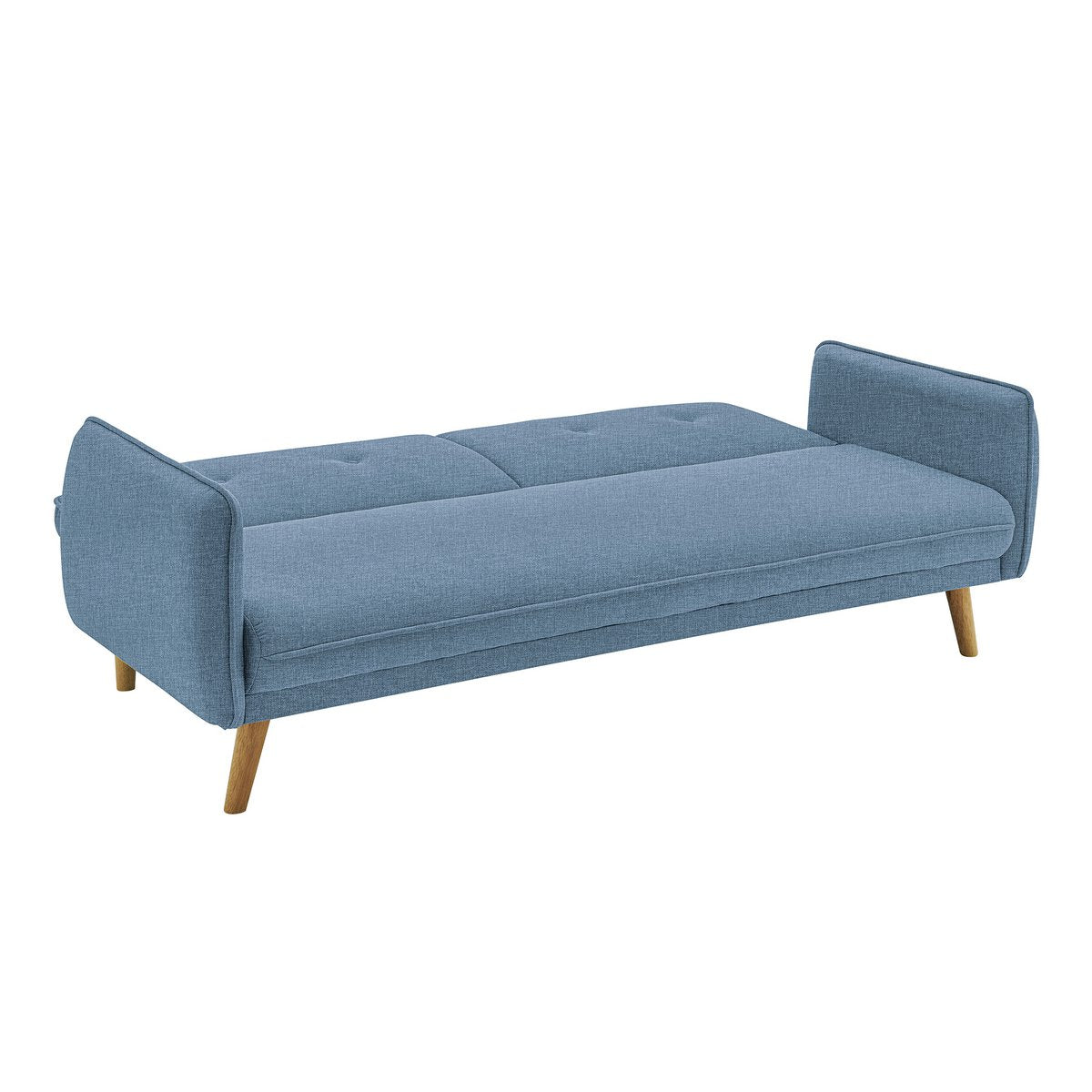 3-zitsbank structuurstof fijn blauw