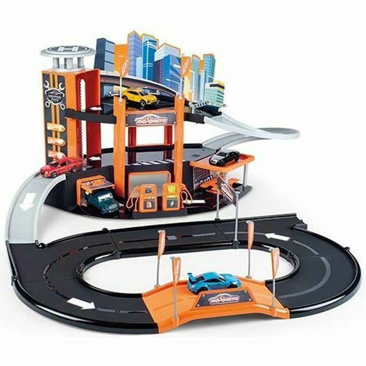 Voertuig Speelset Majorette Garage Motor City Plus