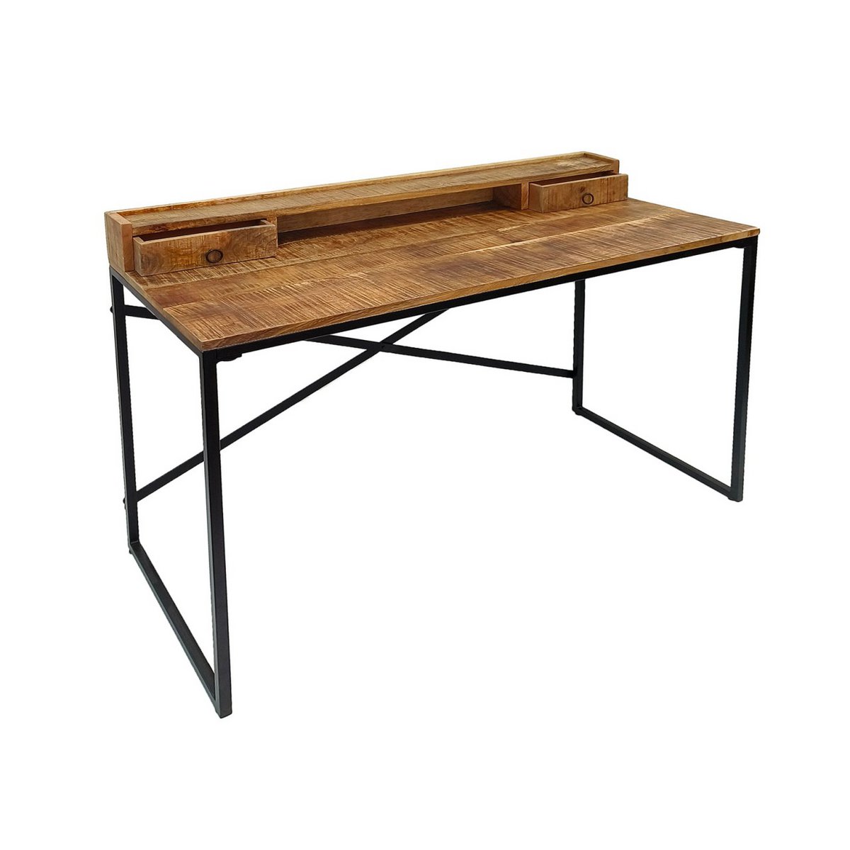 Bureau computer tabel 120x88x55cm Liverpool metalen frame zwart