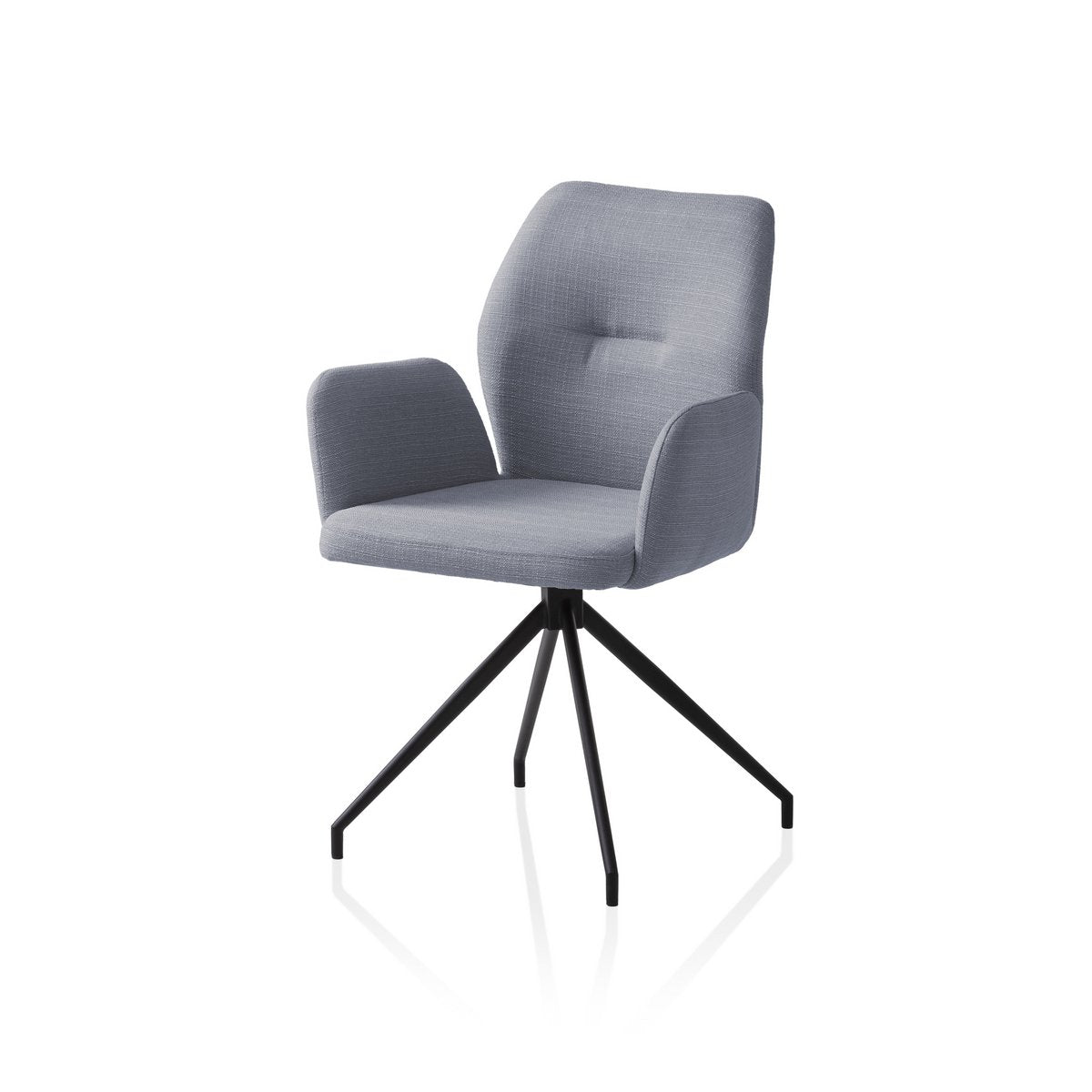 Fauteuil met 180° draaifunctie donkergrijs