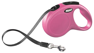 Flexi Rollijn Classic Tape Roze S 5 Mtr