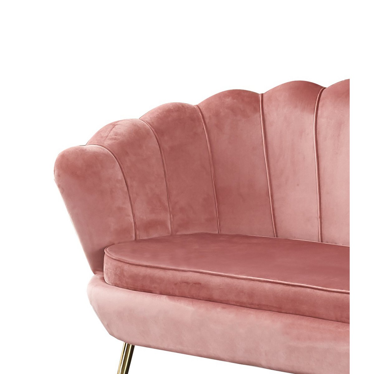 Rose fluwelen schelp bank