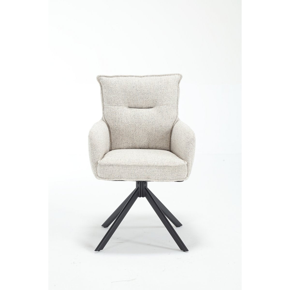Fauteuil structuurstof beige