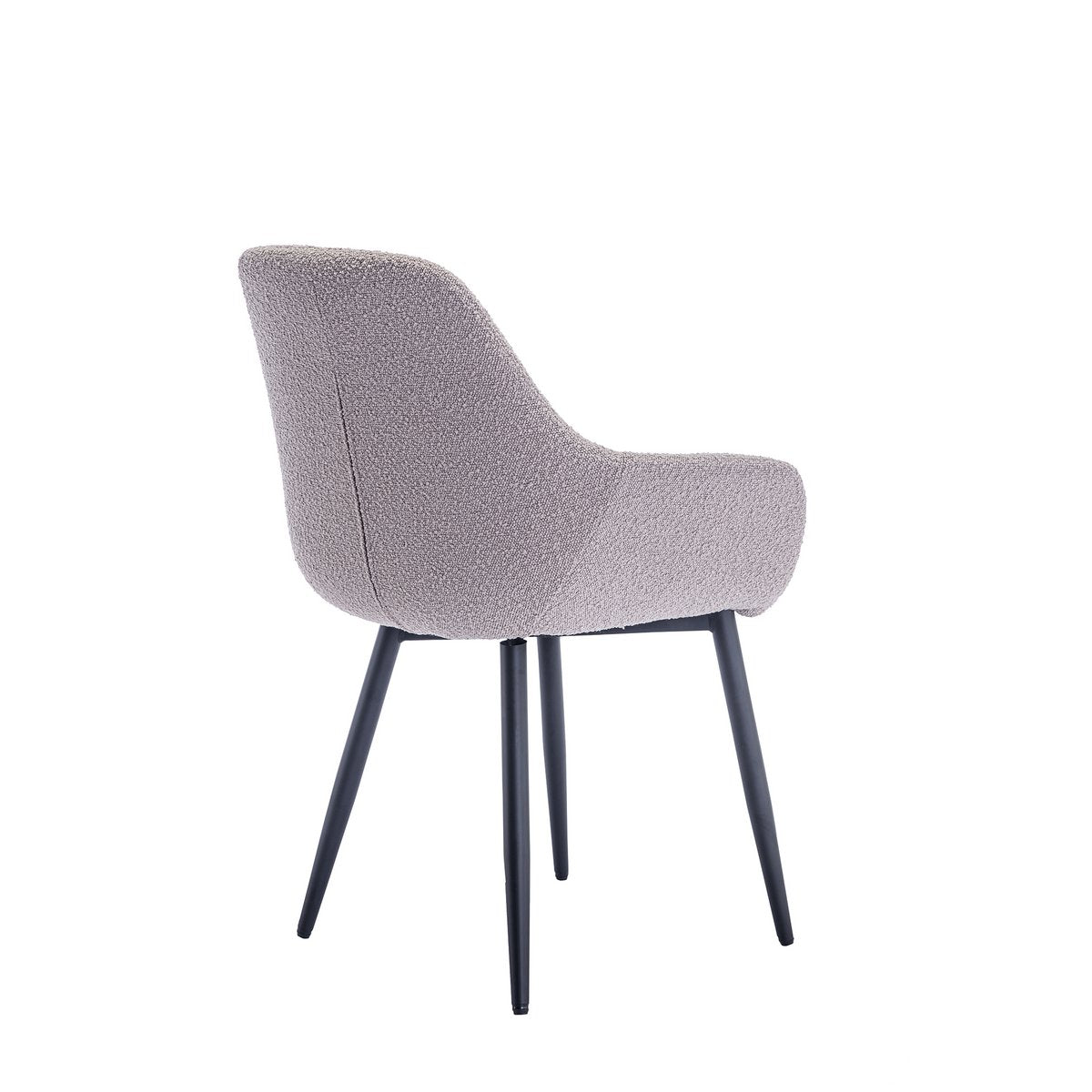 Fauteuil Bouclé stof taupe set van 2