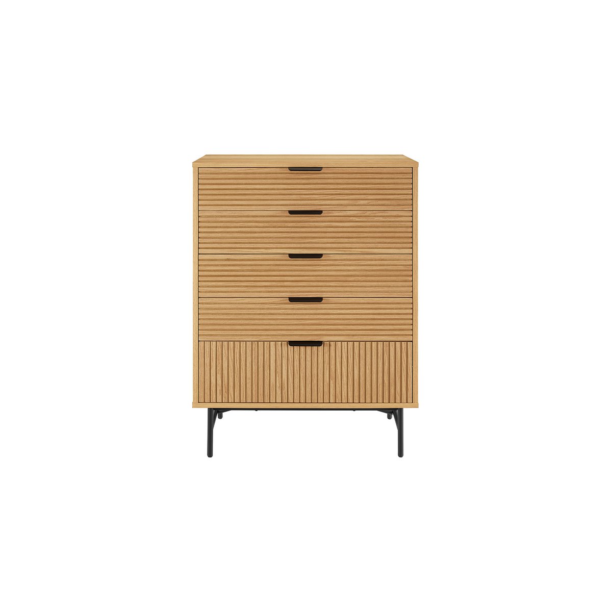 Ladekast hoog 80 cm echt eikenfineer
