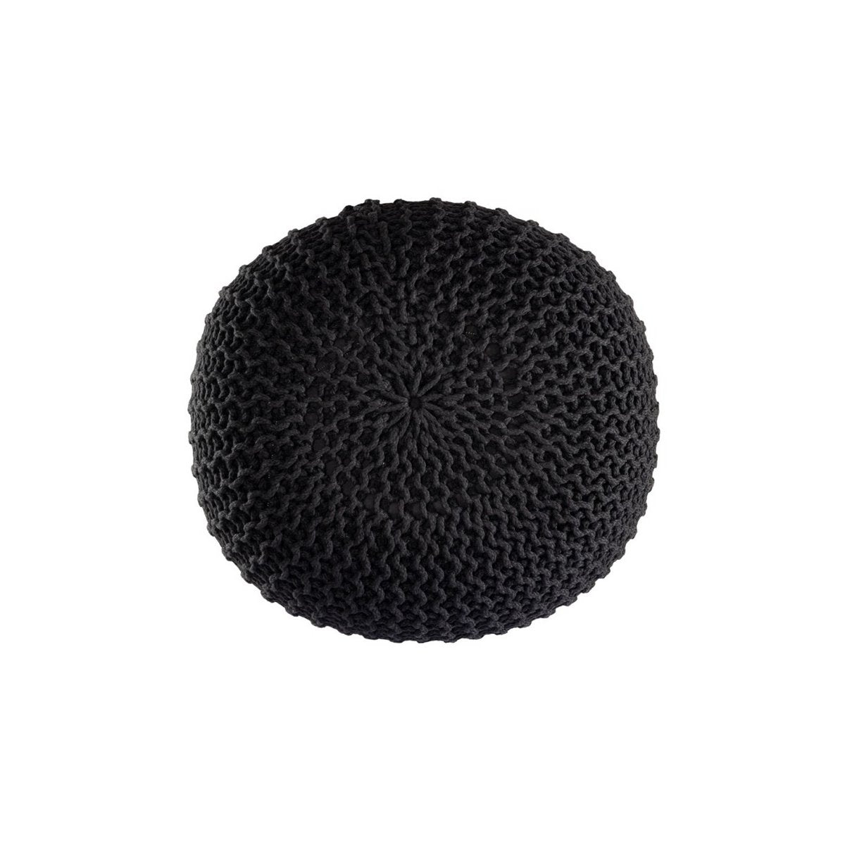 Pouf premium Ø45cm stoel kruk breien pouf in terras pool tuin duurzaam