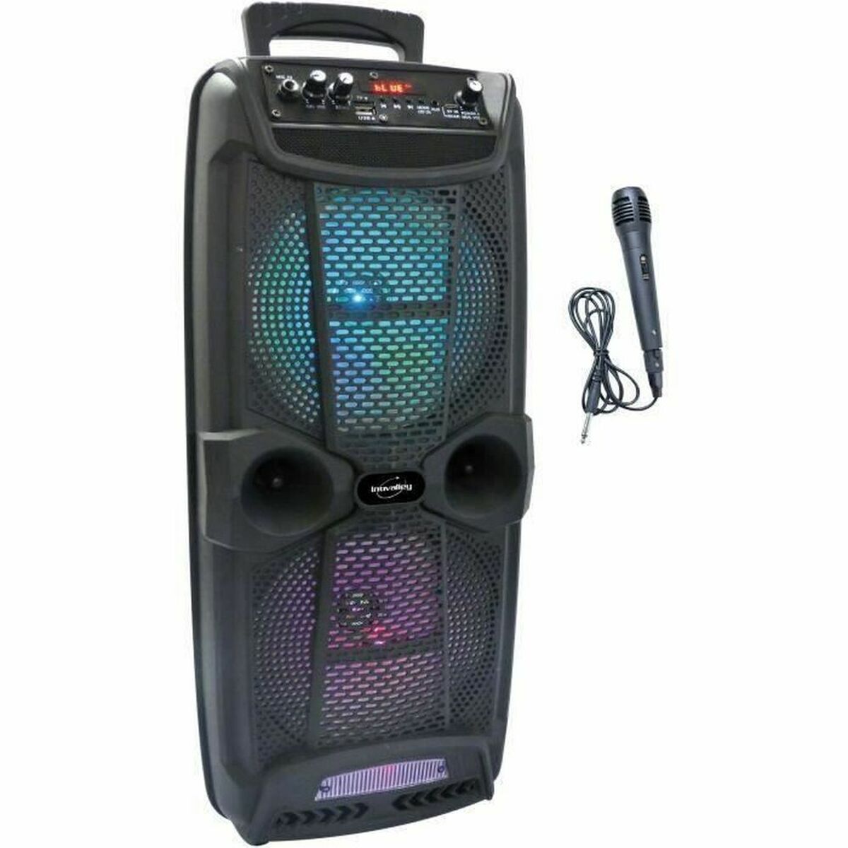 Dankzij de draagbare Bluetooth®-luidsprekers Inovalley Karaoke 800 W (Refurbished A)