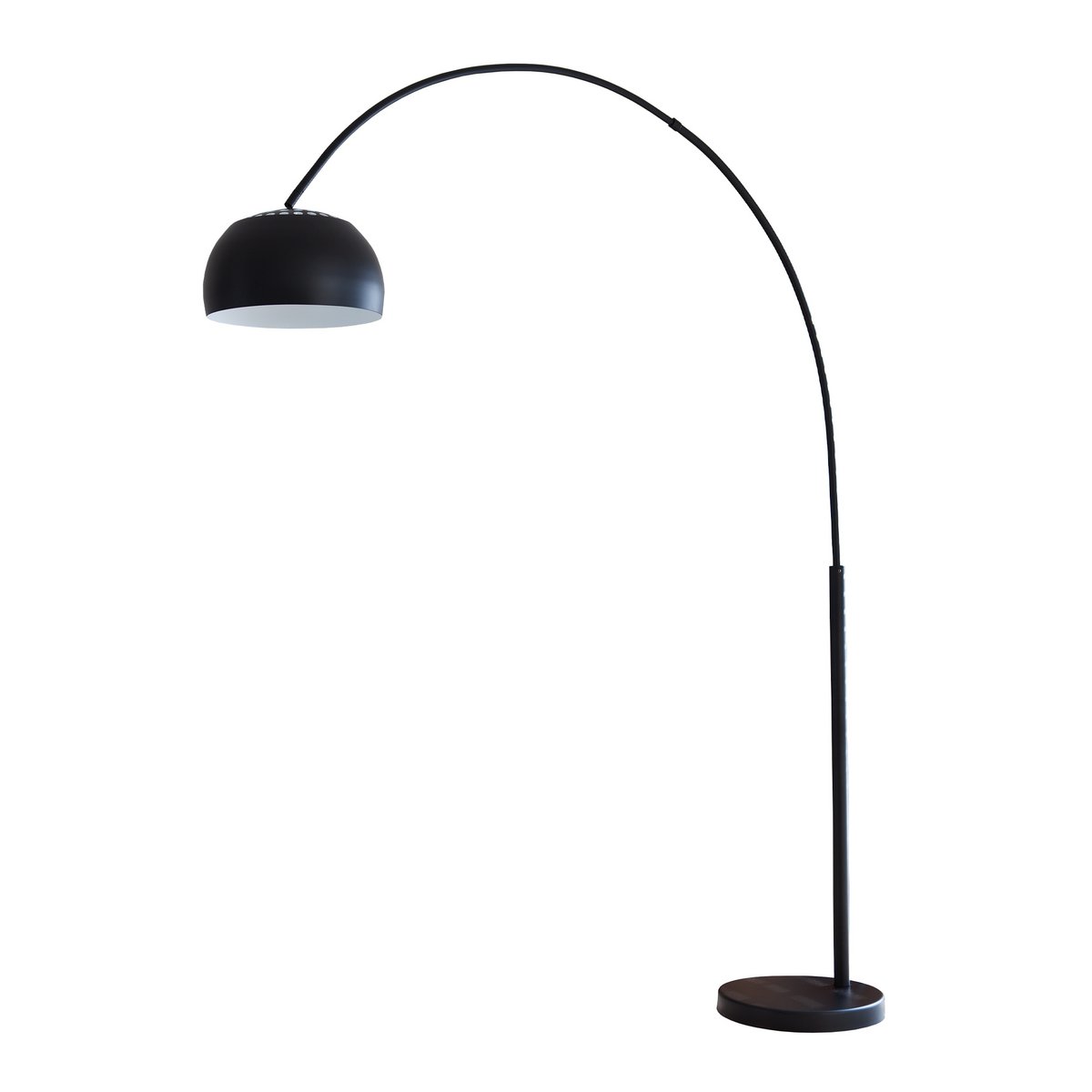Booglamp 195 cm zwart
