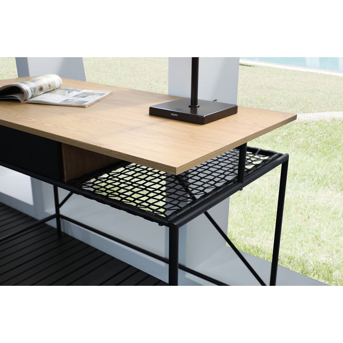 Bureau naturel/zwart