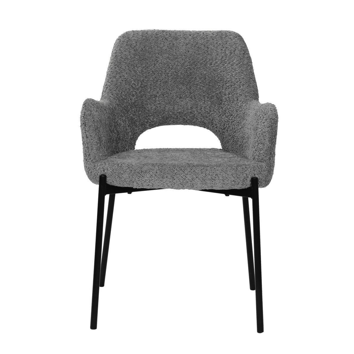 Fauteuilset van 2 met uitgesneden rugleuning