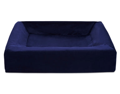 Bia Bed Royal Fluweel Hoes Hondenmand Navy Bia-3 70X60X15 Cm