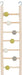 Zolux Ladder Hout 7 Treden Met Kralen 1X8,5X35 Cm