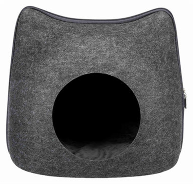 Trixie Relax Iglo Kat Vilt Grijs 38X37X35 Cm