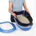 Trixie Berto Kattenbak Open Met Scheidingssyteem Grijs/Pastelblauw/Graniet 59X39X22 Cm