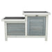Trixie Knaagdierhuis Met 2 Ingangen Grijs / Wit 70X45X43 Cm