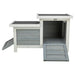 Trixie Knaagdierhuis Met 2 Ingangen Grijs / Wit 70X45X43 Cm