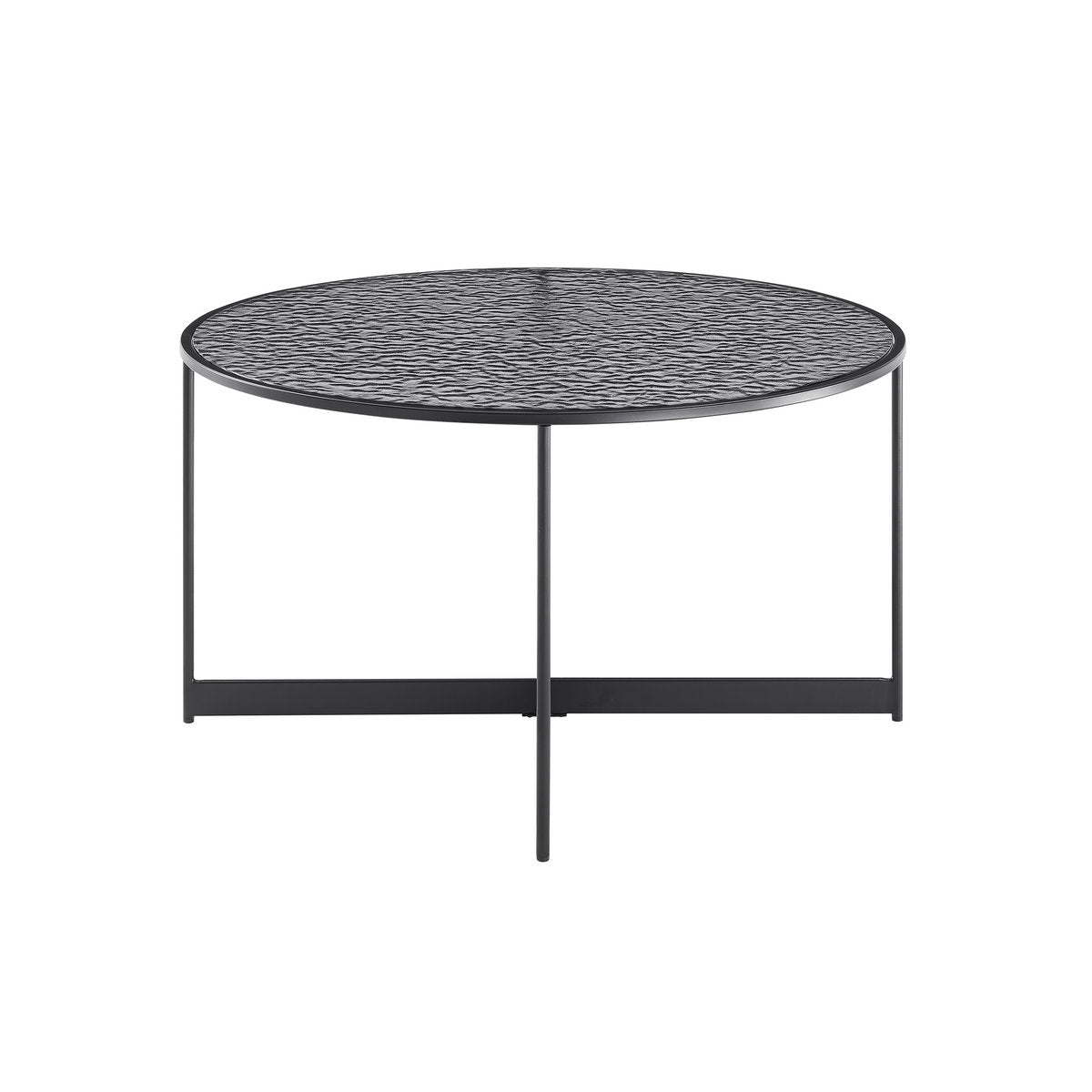 Salontafel Ø 80 cm zwart