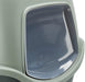 Trixie Be Eco Gerecycled Kattenbak Vico Met Kap Antraciet/Groen 56X40X40 Cm