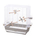 Imac Vogelkooi Carlotta Taupe / Wit 50X30X56 Cm