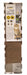 Croci Krabplank Homedecor Dierenprint Koe 48X12,5X5 Cm