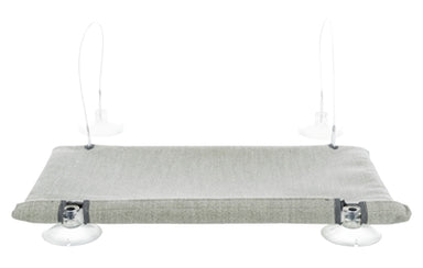 Trixie Kattenmand Hangmat Raam Velours Grijs 50X30 Cm