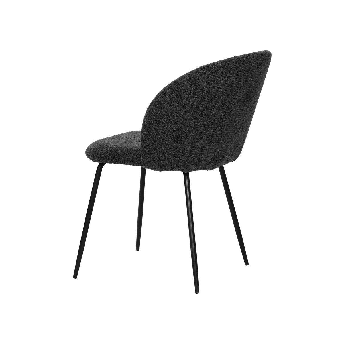 Set van 2 stoelen met structuurstoffen bekleding