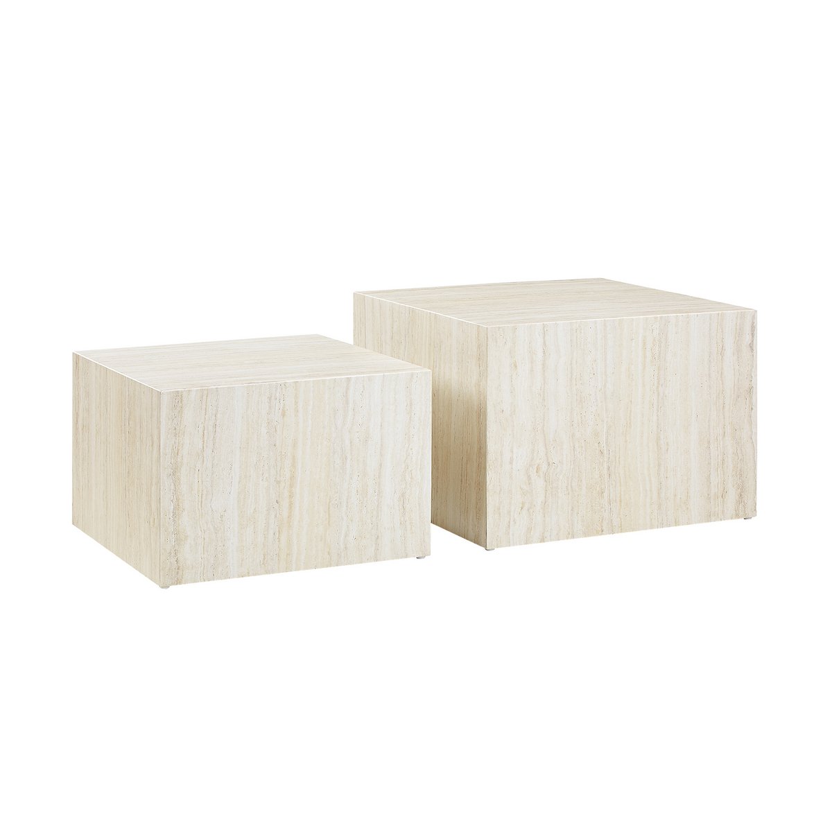 Couchtisch Travertin 2er Set