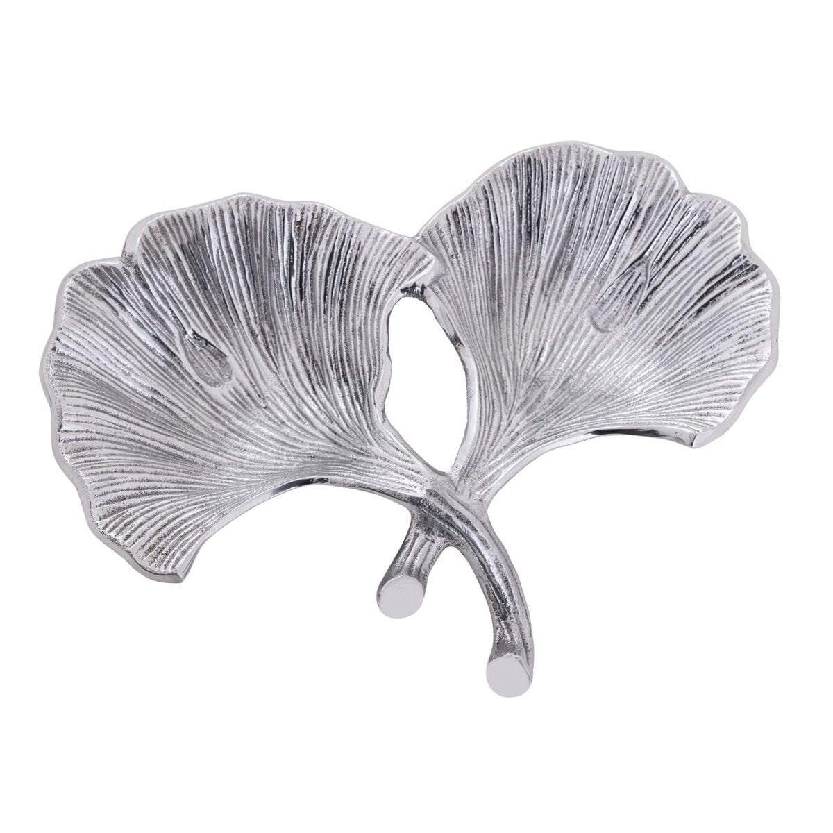 Decoratieve shell bowl master doos 18-delige aluminium ginkgo 2 blad goud of zilveren bladschaal