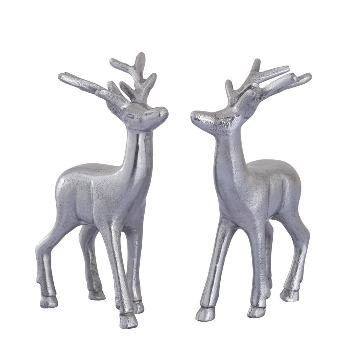 Decoratie Figuur herten VE 8x 2 stukken Tabel Decoratie Dierfiguur Silver o. Gold Metal Christmas Decoratie