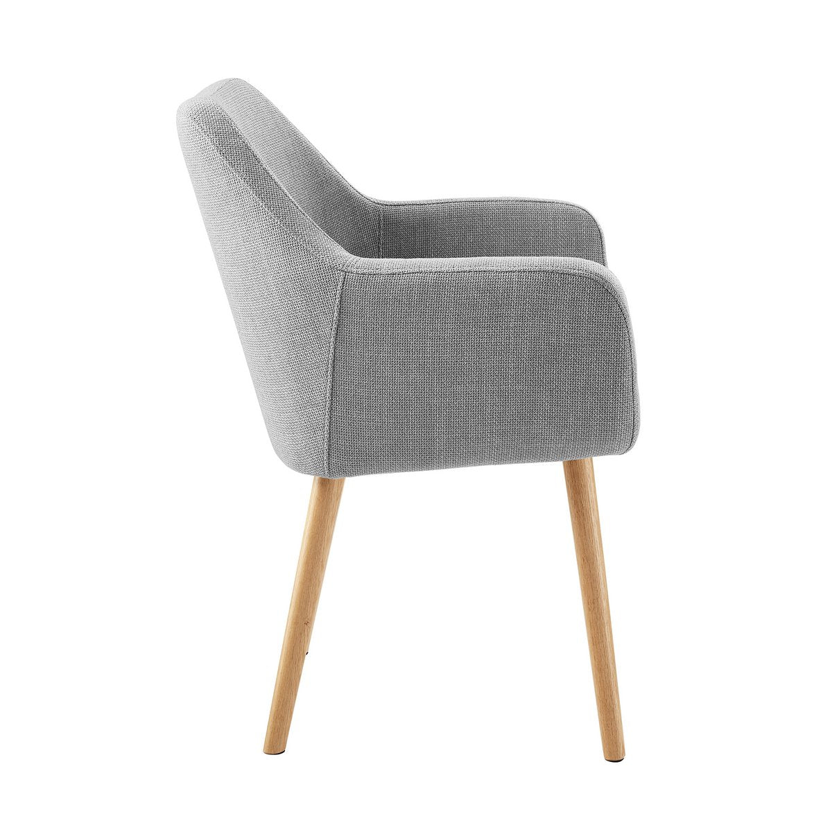 Structuurstof fauteuil lichtgrijs