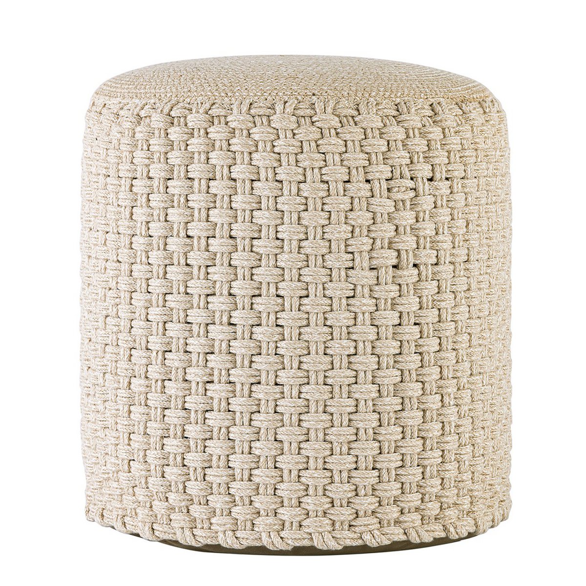 Krukken merino pouf outdoor Ø40 h45 cm stoel pouf kan worden vervuld