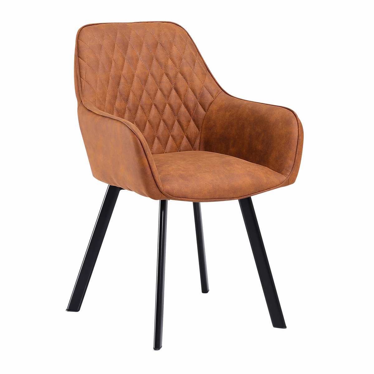 Fauteuilset van 2 bruine microvezel
