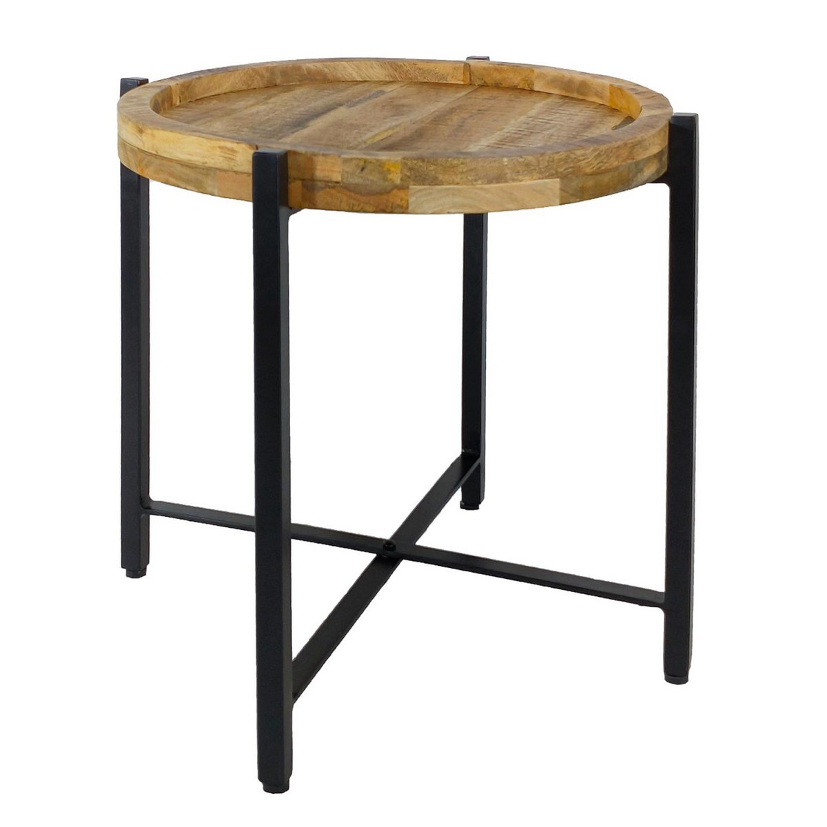 Bijzettafel ronde salontafel ø46xH45cm Sioux metalen frame