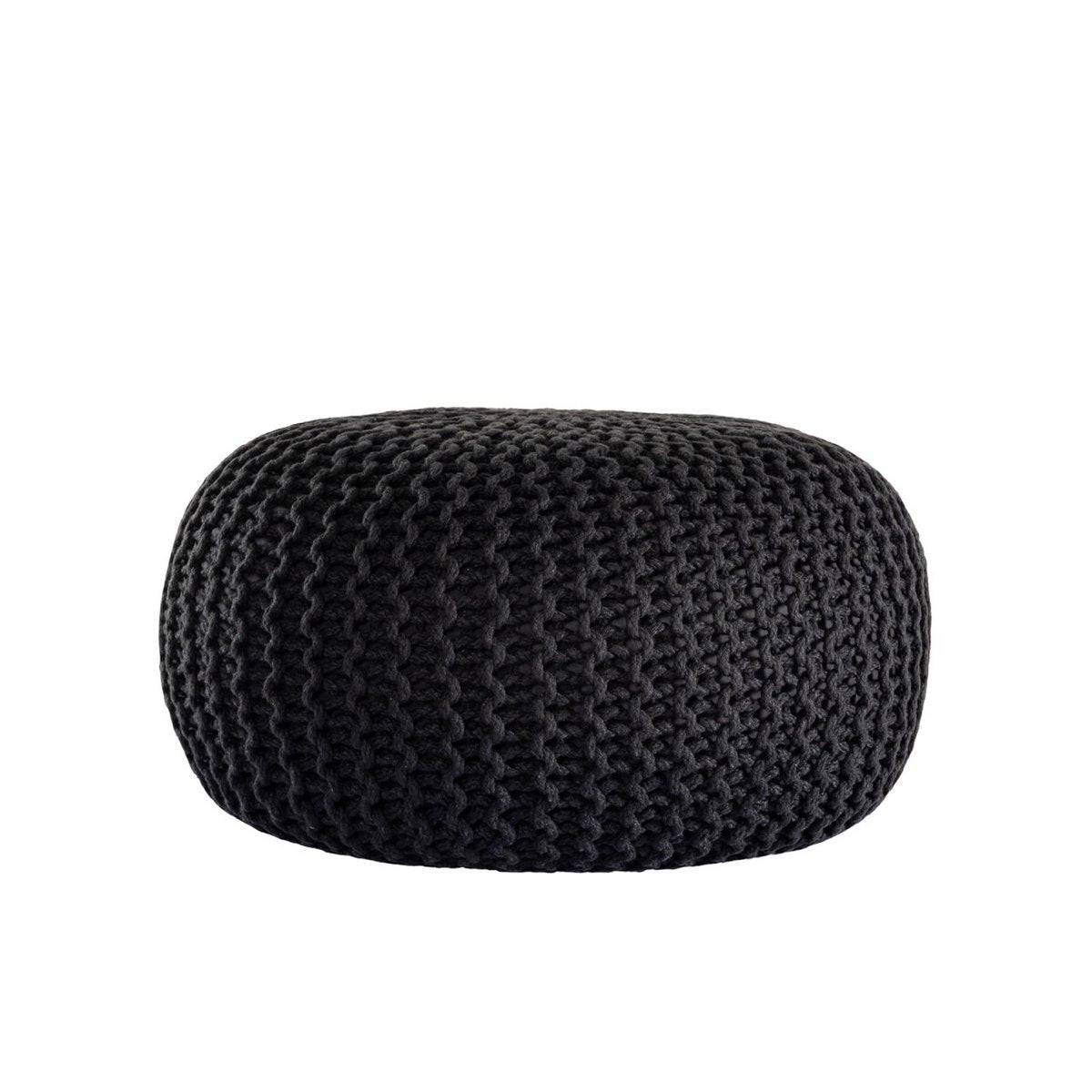 Pouf premium Ø45cm stoel kruk breien pouf in terras pool tuin duurzaam