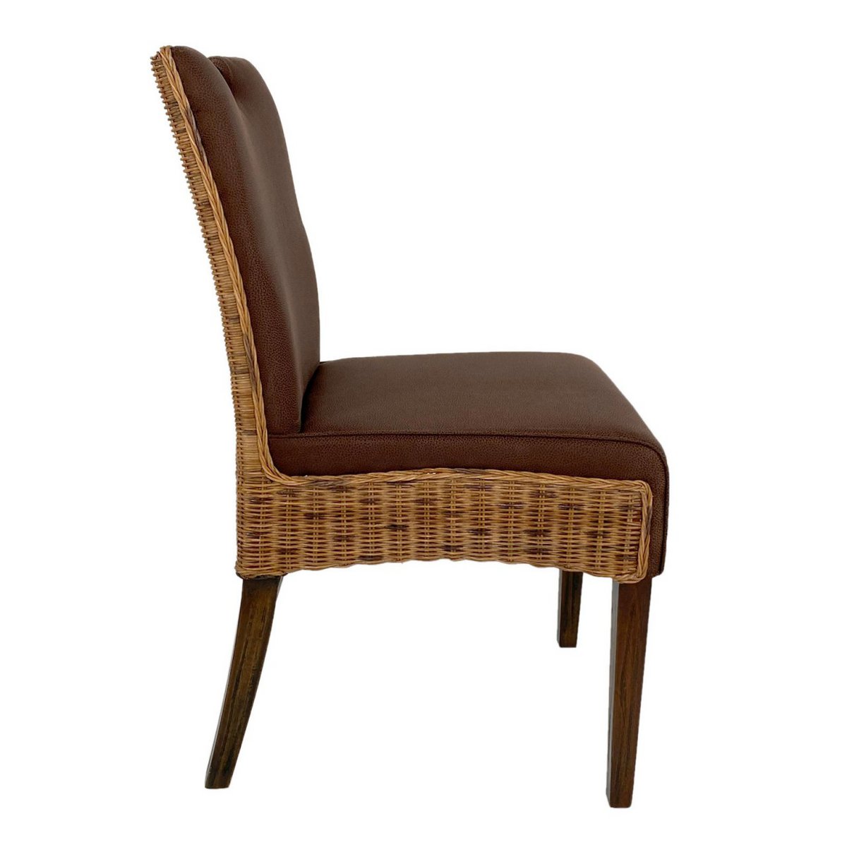 Rattan stoelen eetkamerstoelen gezet 6 stukken wintertuinstoelen bilbao gestoffeerde stoelen prairie bruin
