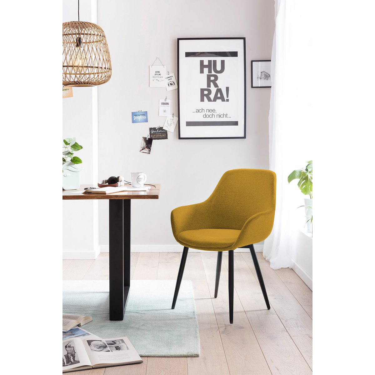 Set van 2 fauteuils geel
