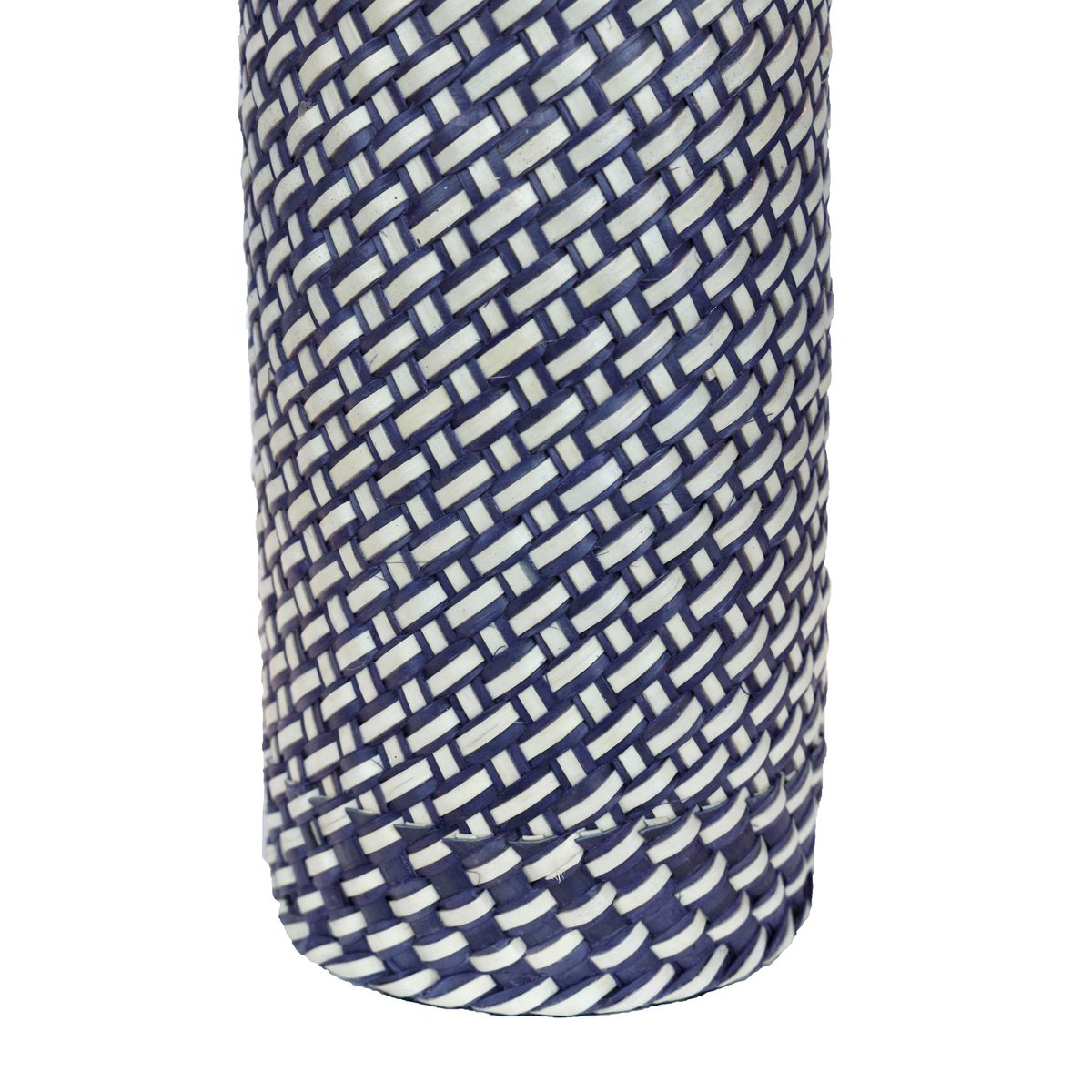 Tafellamp zwart/wit 29 cm met LED batterij