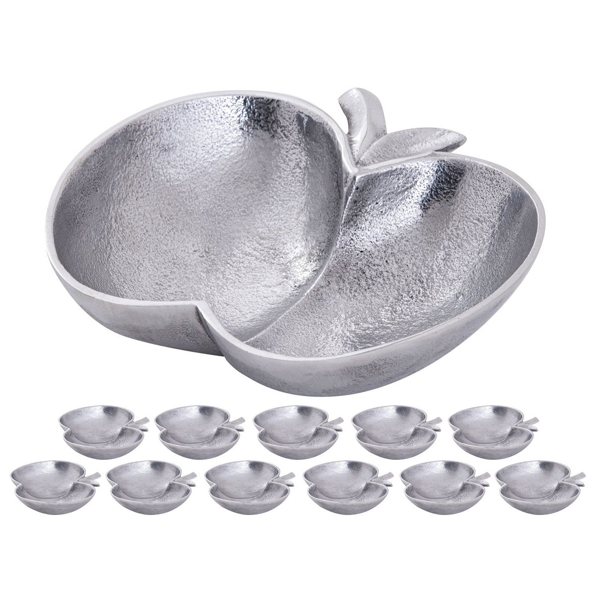 Apple Shell Decoratieve doos 12-delige Apple Gold of Silver Aluminium