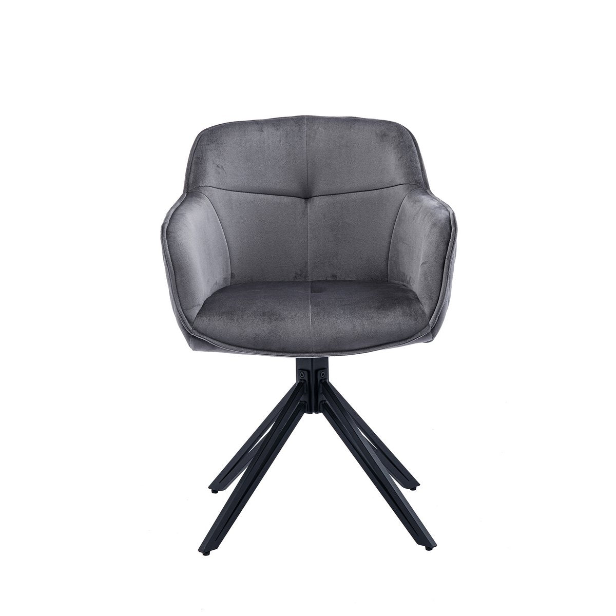 Fauteuil met honingraatquilt grijs