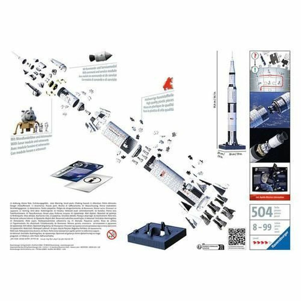 Puzzel Ravensburger Saturn V space rocket