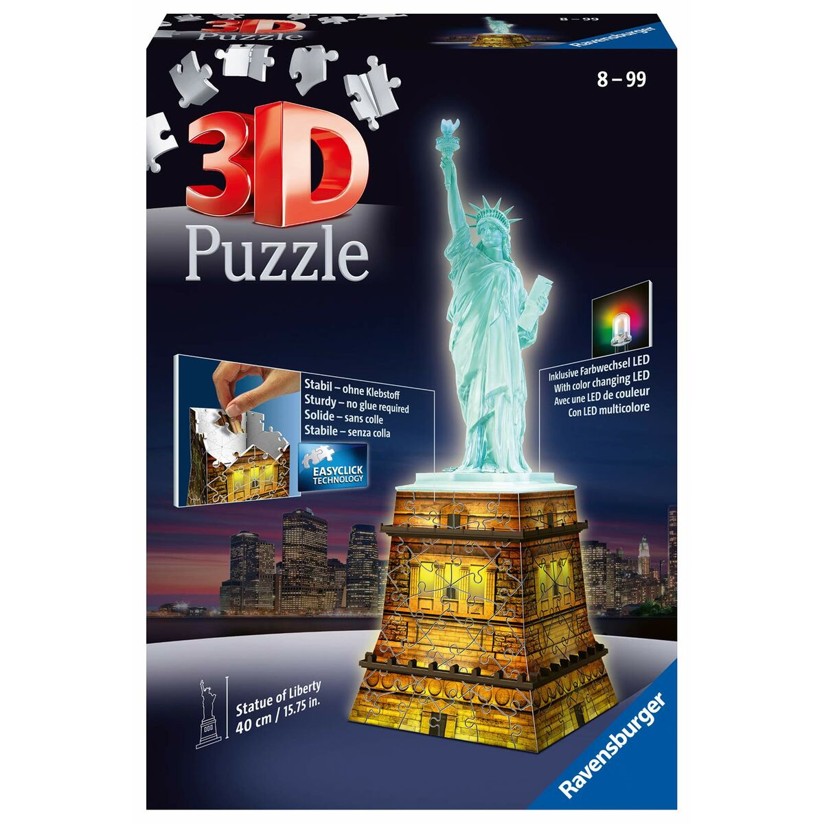 3D puzzel Ravensburger Iceland: Kirkjuffellsfoss  216 Onderdelen 3D